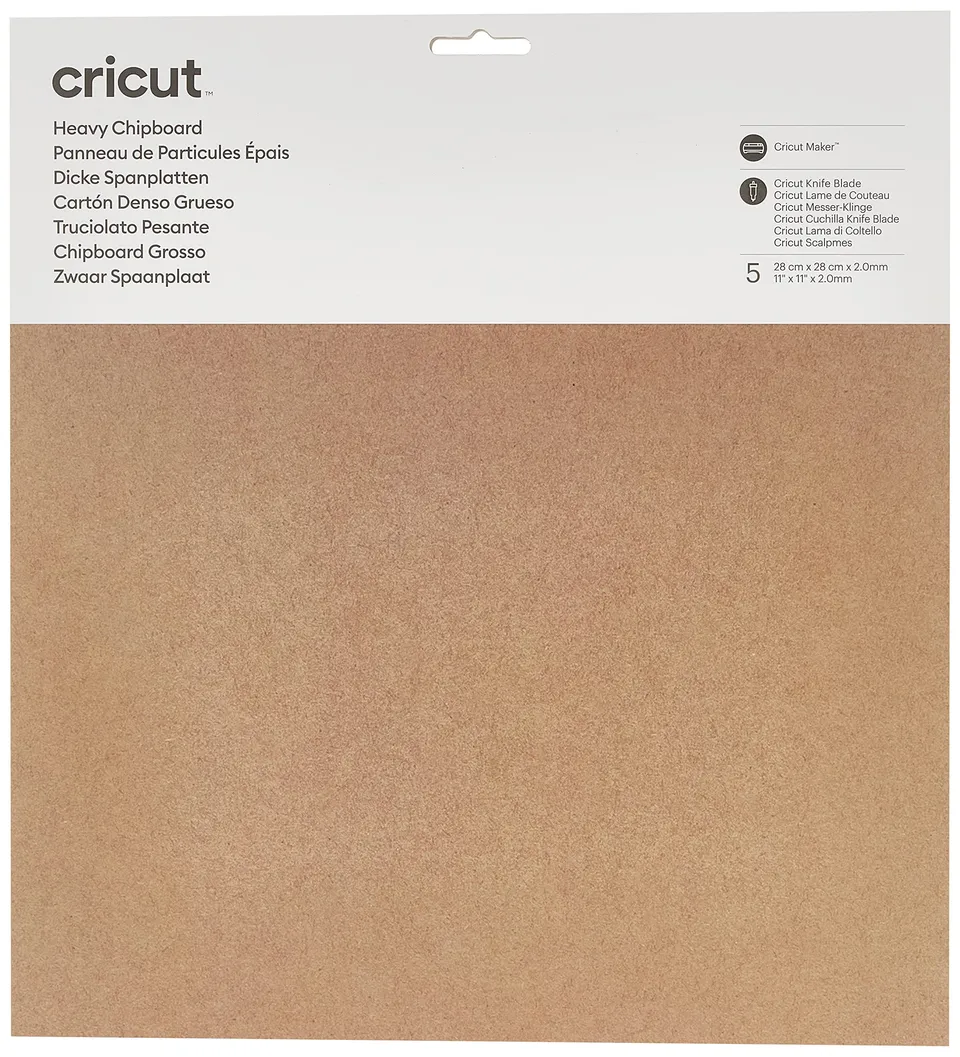 cricut-maker-spanplatte-natur-2-0-mm-28x28-cm-5-blatt image 1