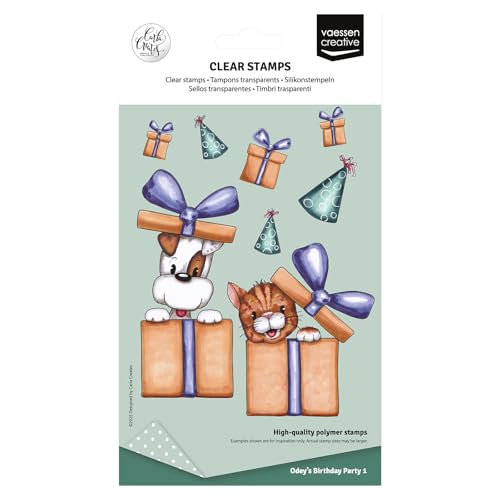 vaessen-creative-cut-easy-silikonstempel-hund-katze-party-10-tlg-a6 image 6