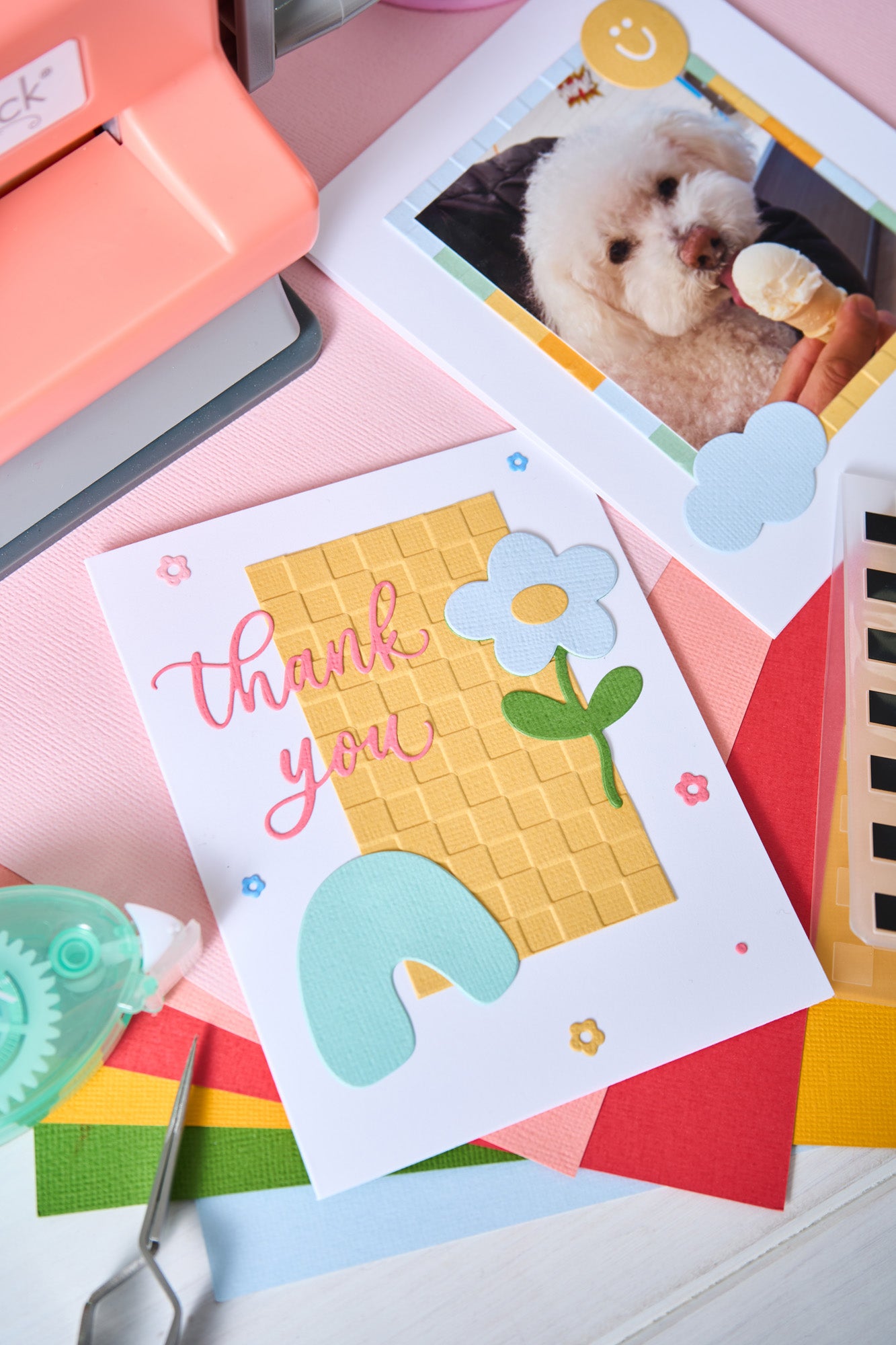 sizzix-2-d-mini-pr-gefolder-checkered-pattern-karomuster image 2