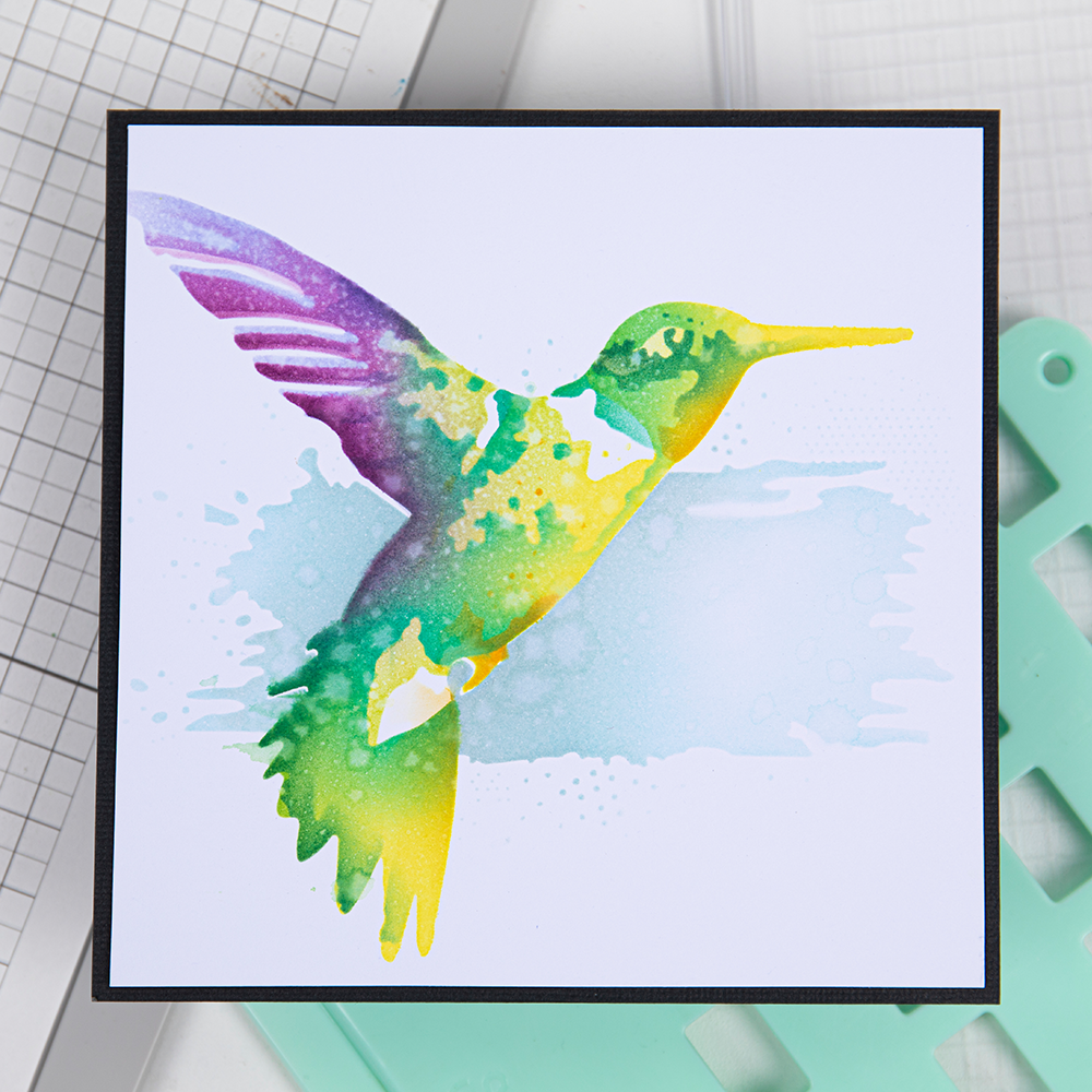 sizzix-layered-stencils-hummingbird-schablone-4tlg-kolibri image 4