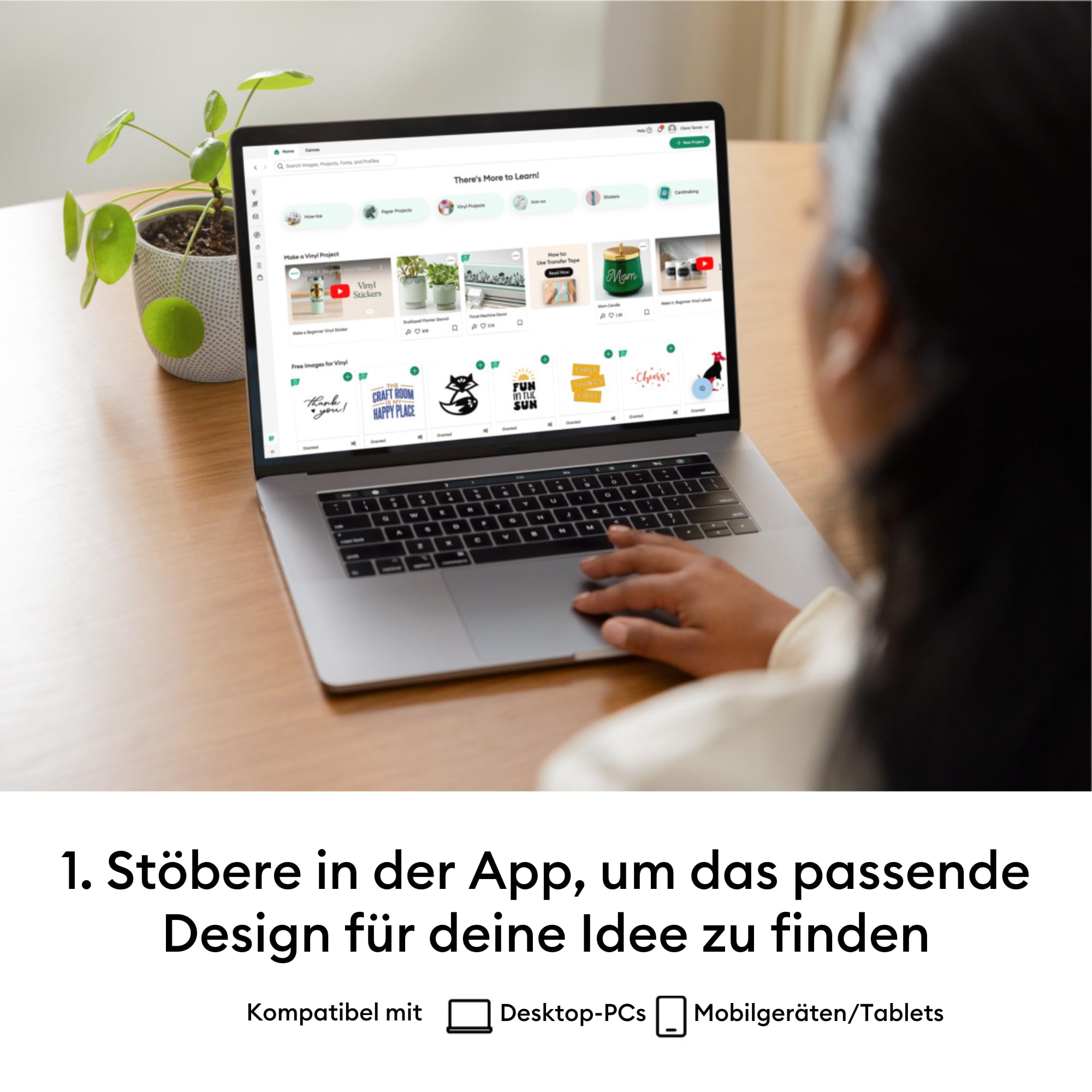 cricut-explore-4-schneidemaschine-plotter-f-r-100-materialien image 2