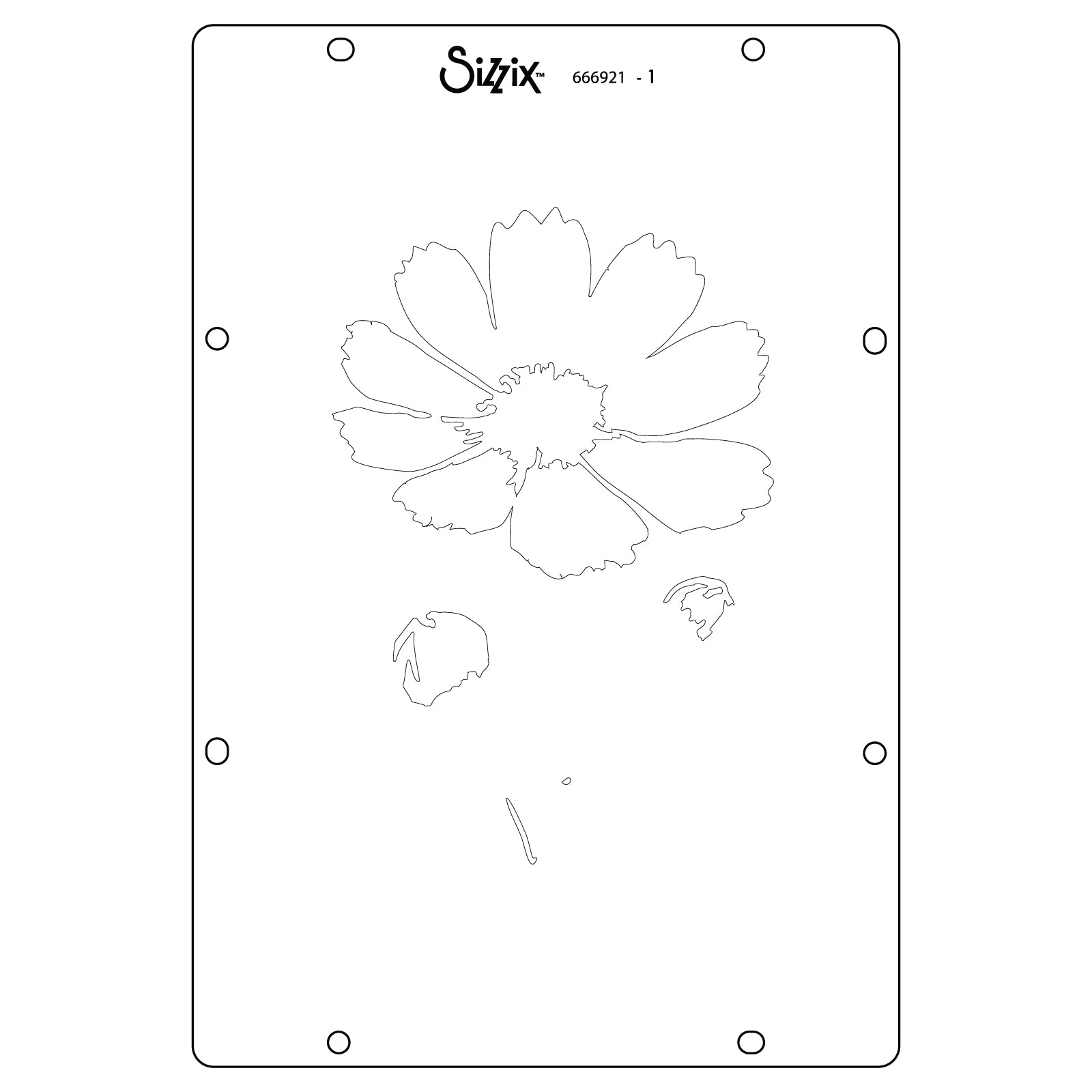sizzix-studio-cosmo-schablonen-4er-set-blumen-willow-wolfe image 2