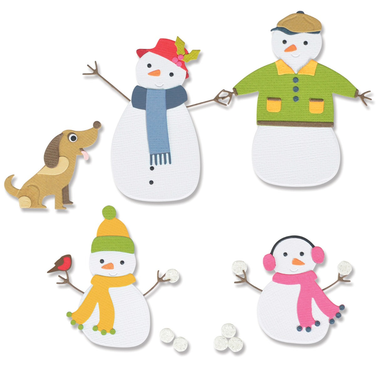sizzix-thinlits-snow-family-stanzschablonen-17-tlg image 1