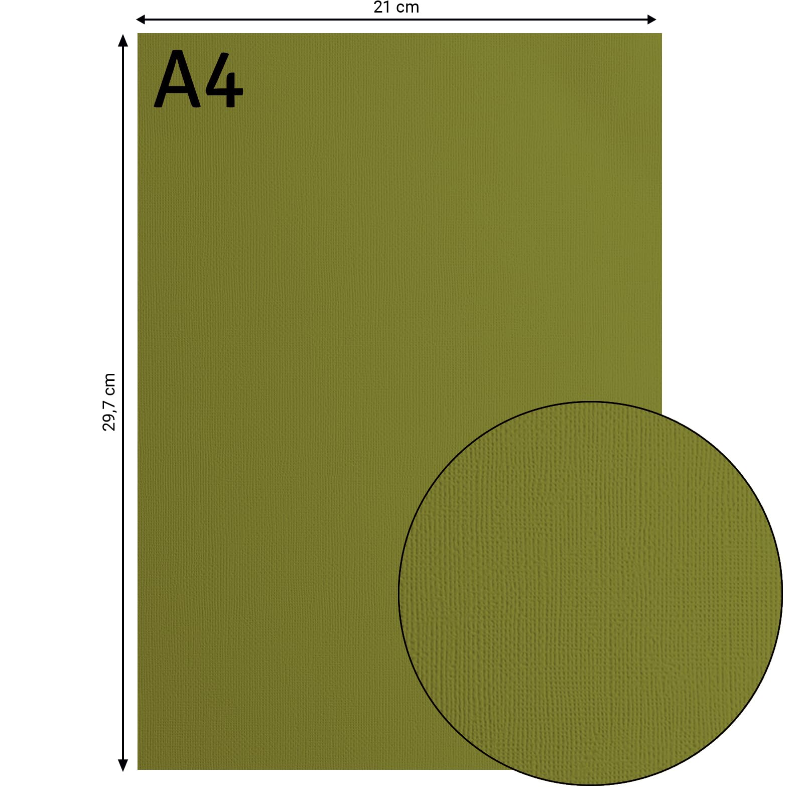 vaessen-creative-florence-tonkarton-a4-olive-25-blatt-bastelpapier-216-g image 3