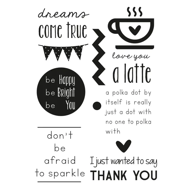 vaessen-creative-love-it-dreams-clear-stamps-a5 image 1