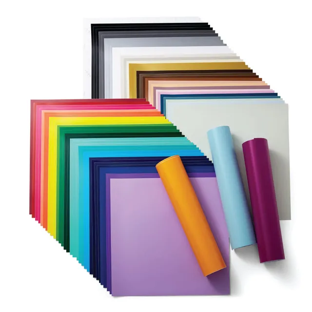 cricut-maker-vinyl-abnehmbar-klebefolie-set-bunt-65-5-bl-tter-30-5cm image 1