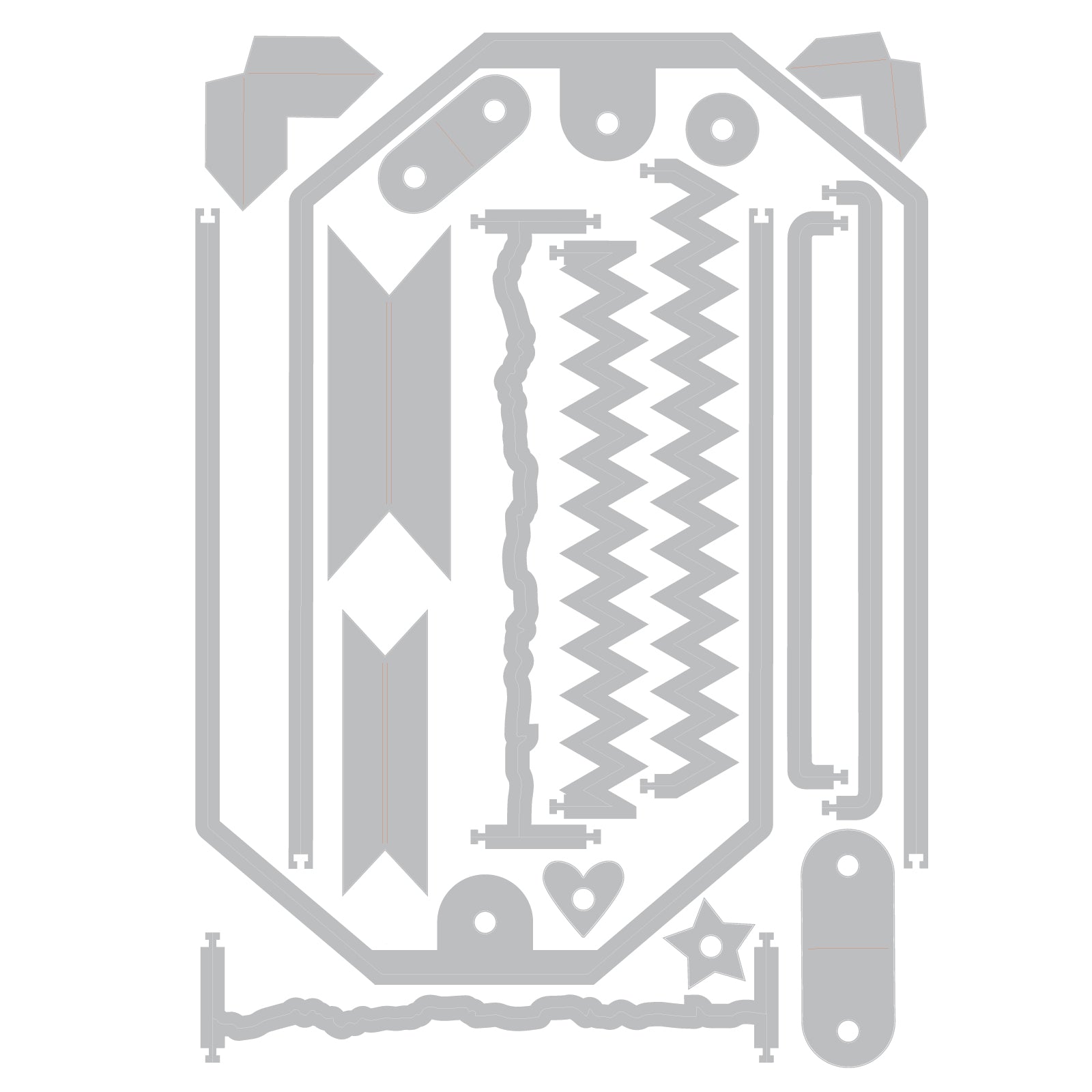 sizzix-thinlits-snap-and-swap-large-tags-stanzset-17tlg image 2