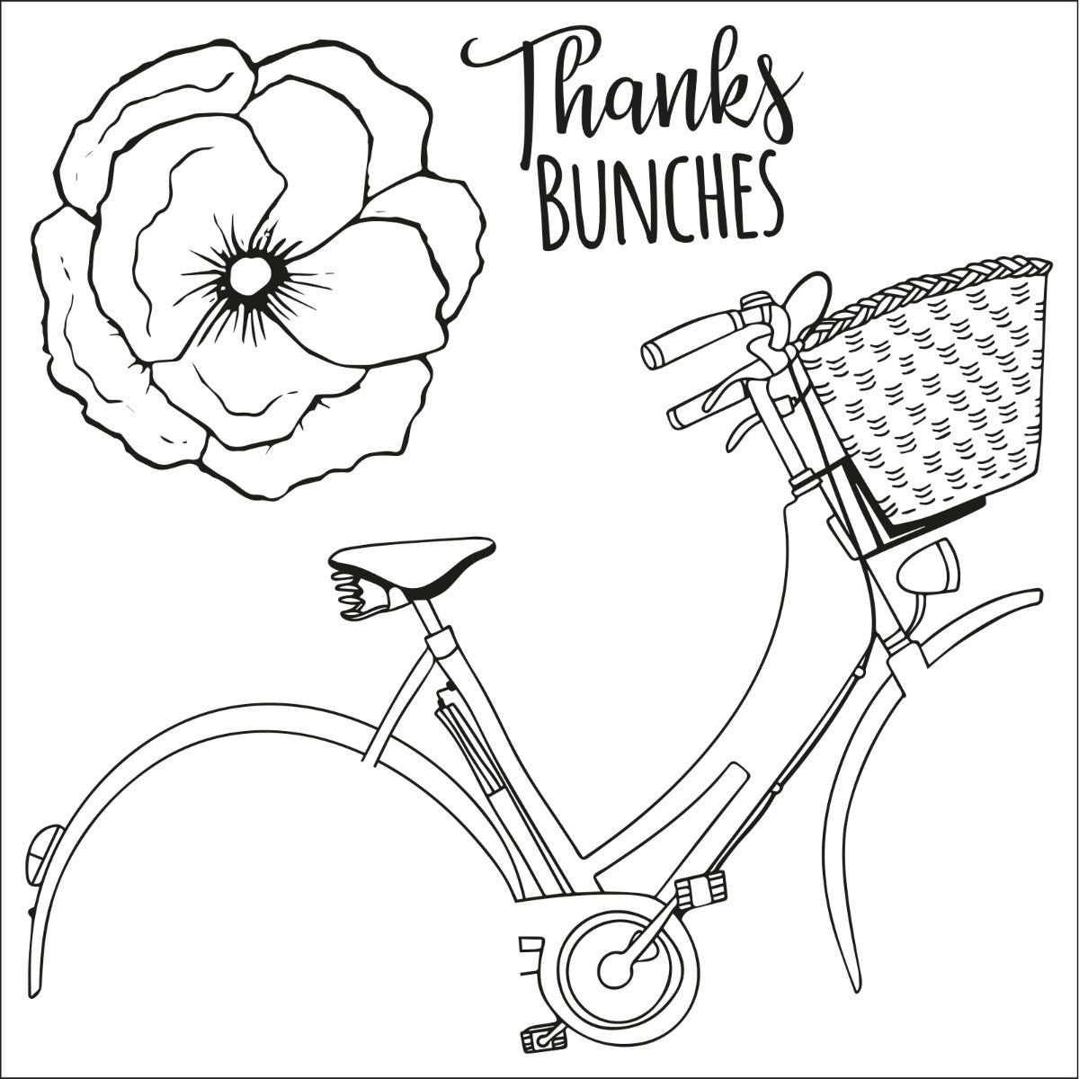 sizzix-framelits-thankful-bicycle-stanzformen-4-tlg-mit-stempel image 3