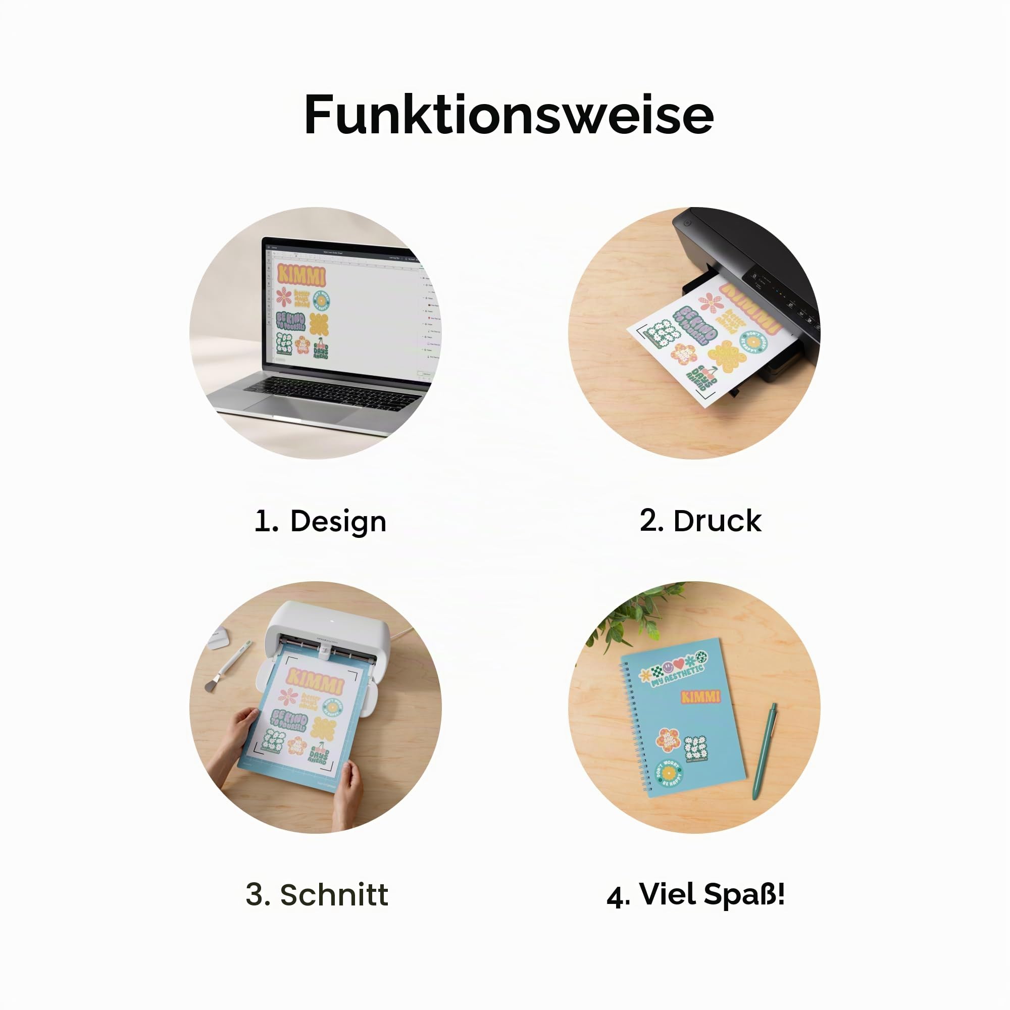 cricut-maker-aufkleberpapier-a4-8-blatt-bedruckbar-tintenstrahl image 5