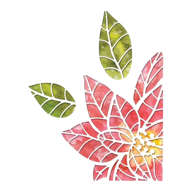 sizzix-thinlits-poinsettia-pieces-stanzschablonen-3-st-ck image 1