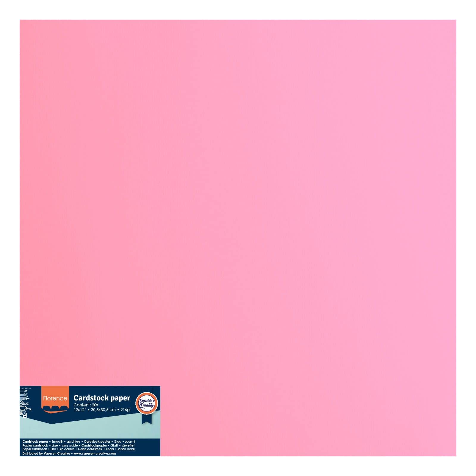 vaessen-creative-florence-cardstock-rosa-30-5x30-5-cm-20-blatt image 6