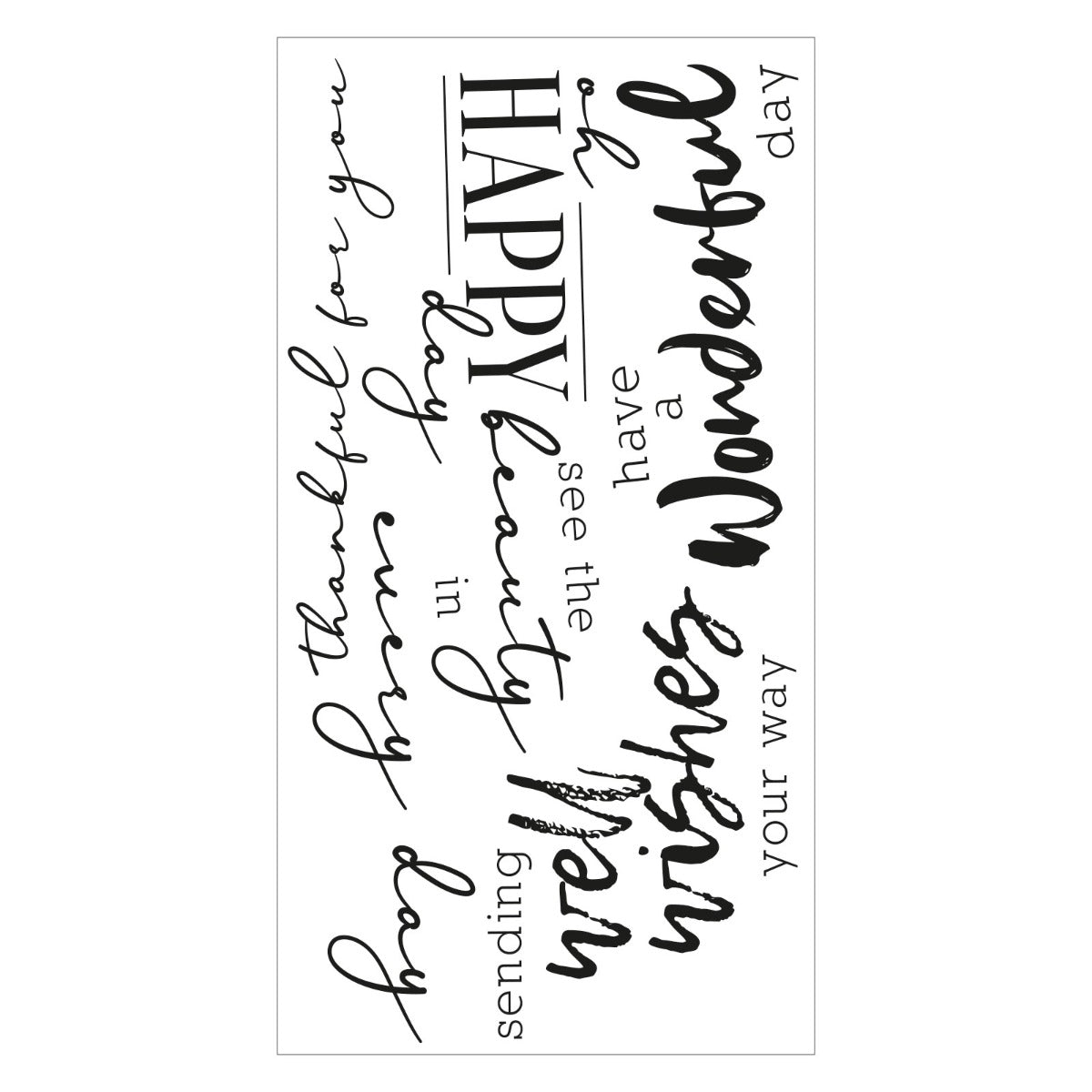sizzix-clear-stamps-sunnyside-sentiments-5-stempel-5tlg image 3