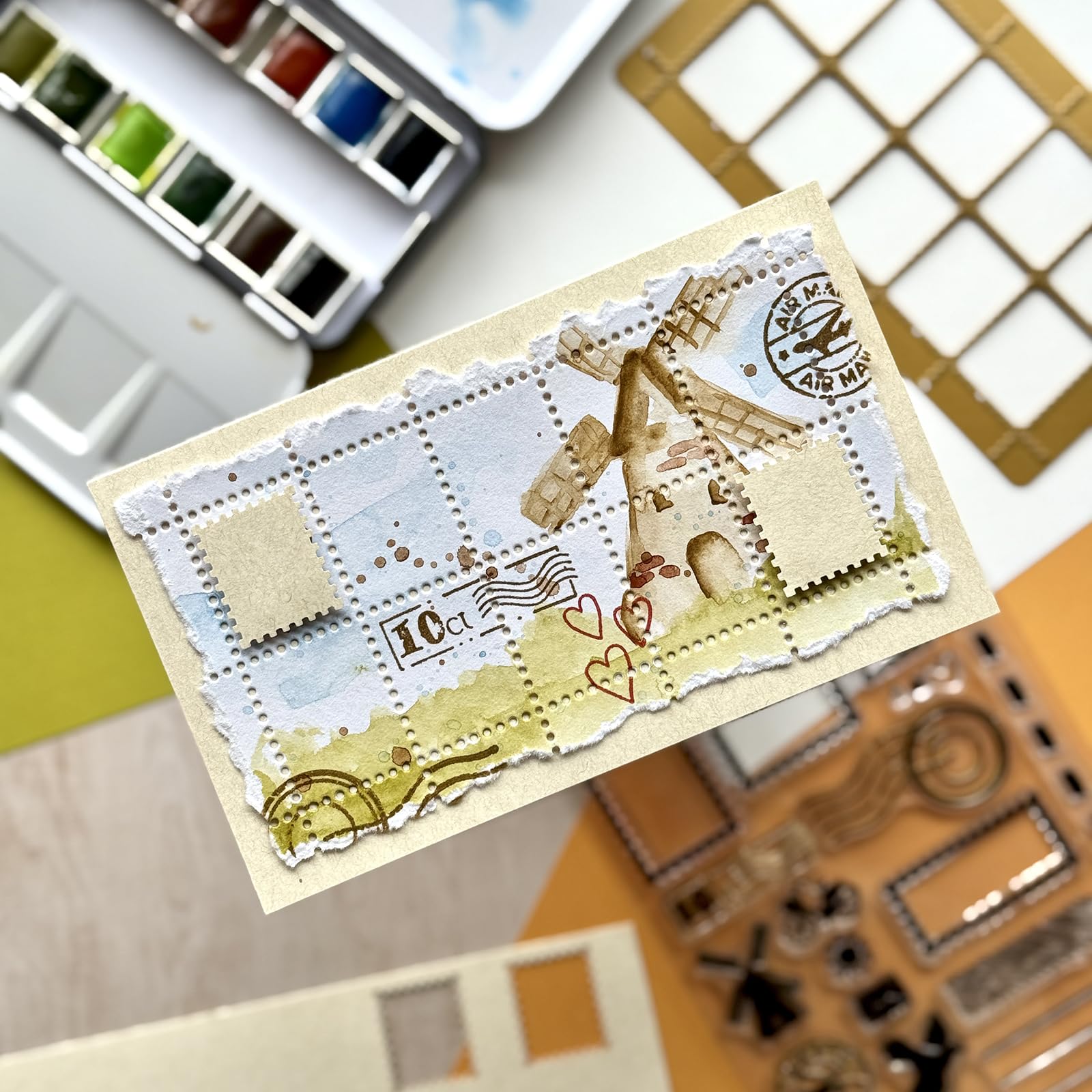 vaessen-cut-easy-stanzschablonen-briefmarken-herzen-11-dies image 8