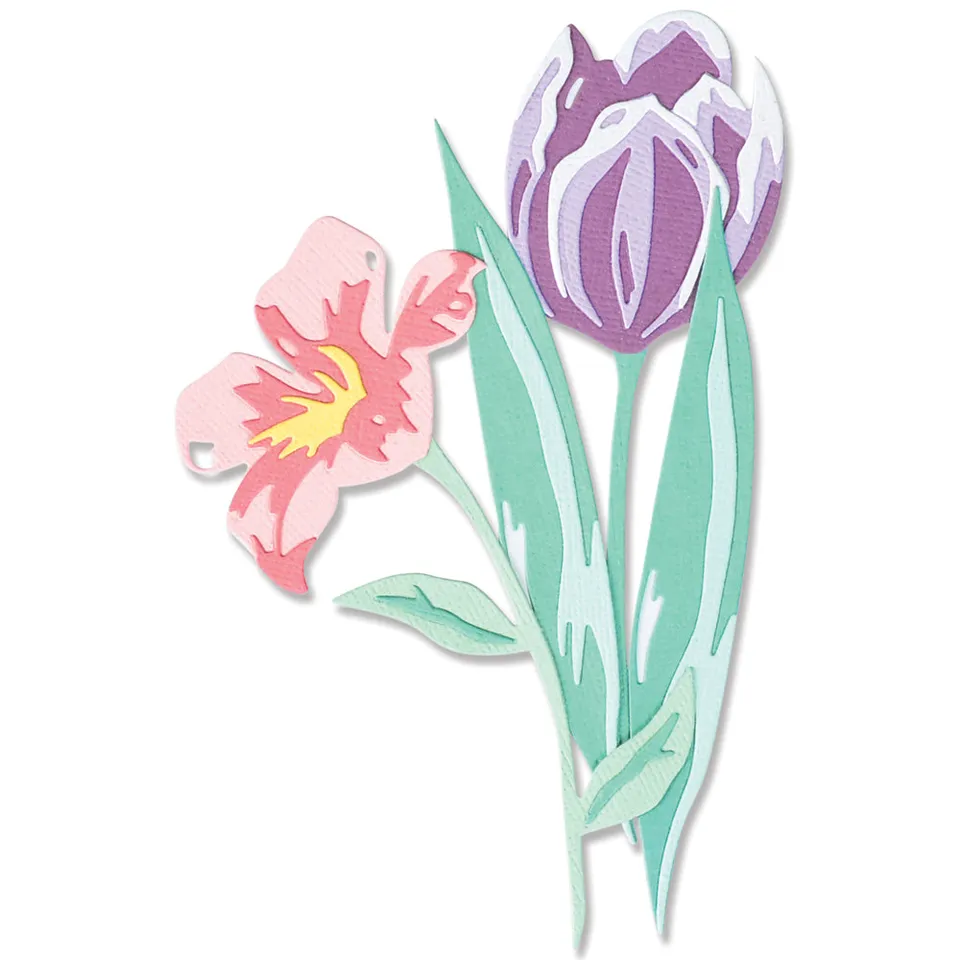 sizzix-thinlits-stanzformen-layered-spring-flowers-11tlg-blumen image 1