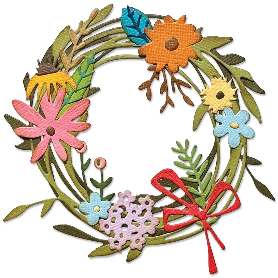 sizzix-thinlits-vault-funky-floral-wreath-stanzen-14er image 1