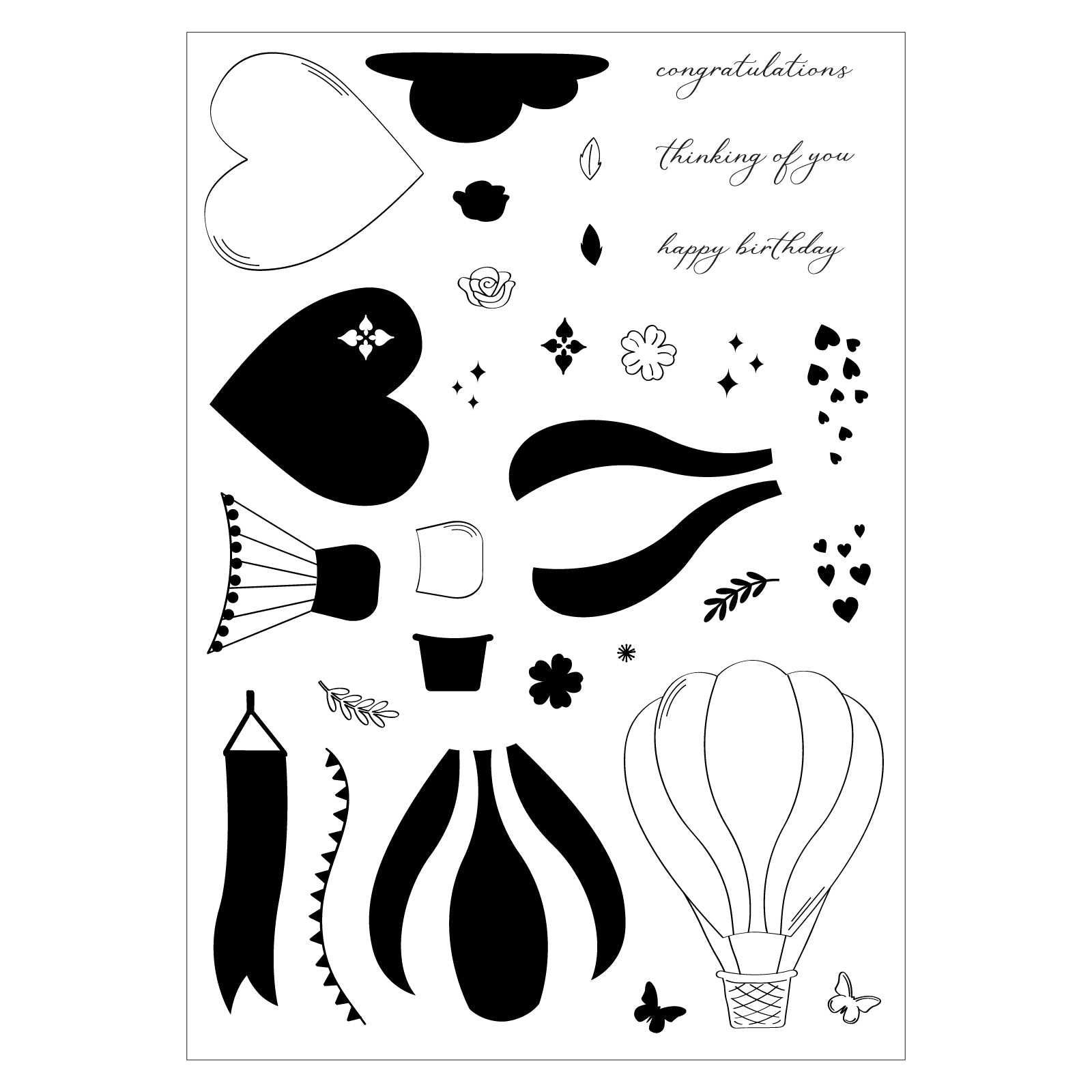 sizzix-clear-stamps-up-and-away-stempelset-a5-30tlg-ballons image 2