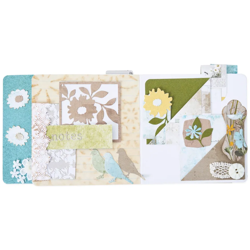 sizzix-thinlits-floral-pocket-stanzschablonen-10-tlg-blumen image 1