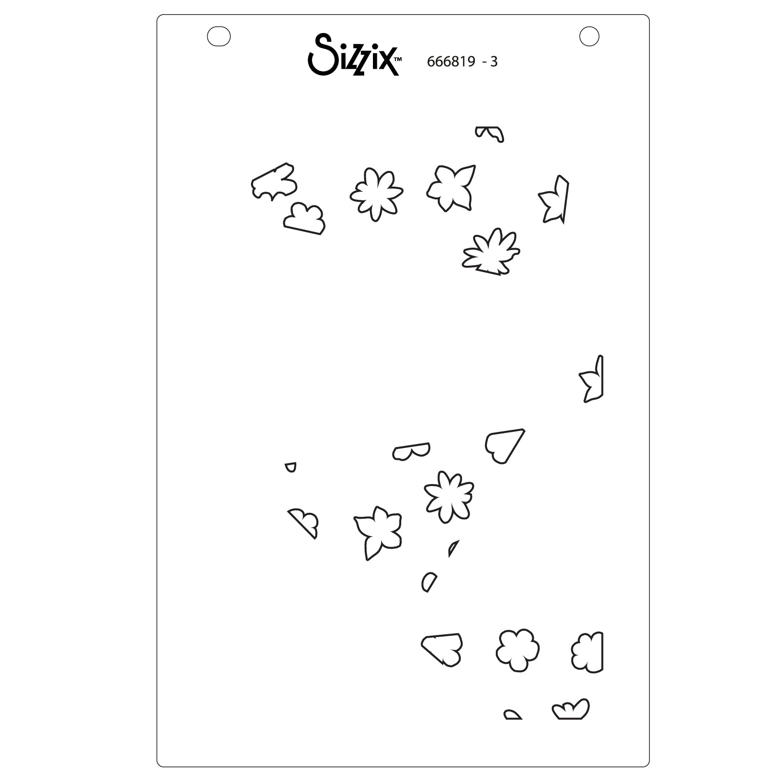 sizzix-a6-stencil-fragmented-floral-2-schablone-4tlg image 5