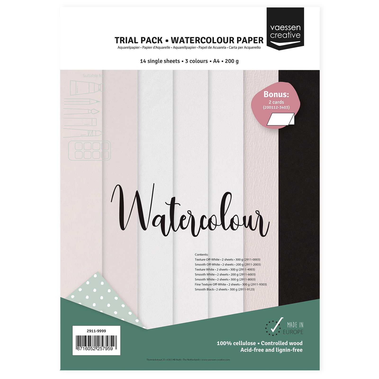 vaessen-creative-florence-aquarellpapier-a4-set-14-b-gen-karten image 4
