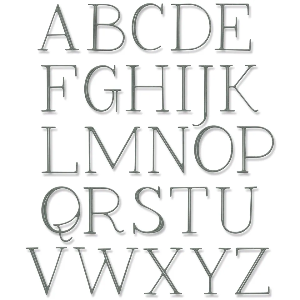 sizzix-thinlits-elegant-capitals-stanzschablonen-gro-buchstaben image 1