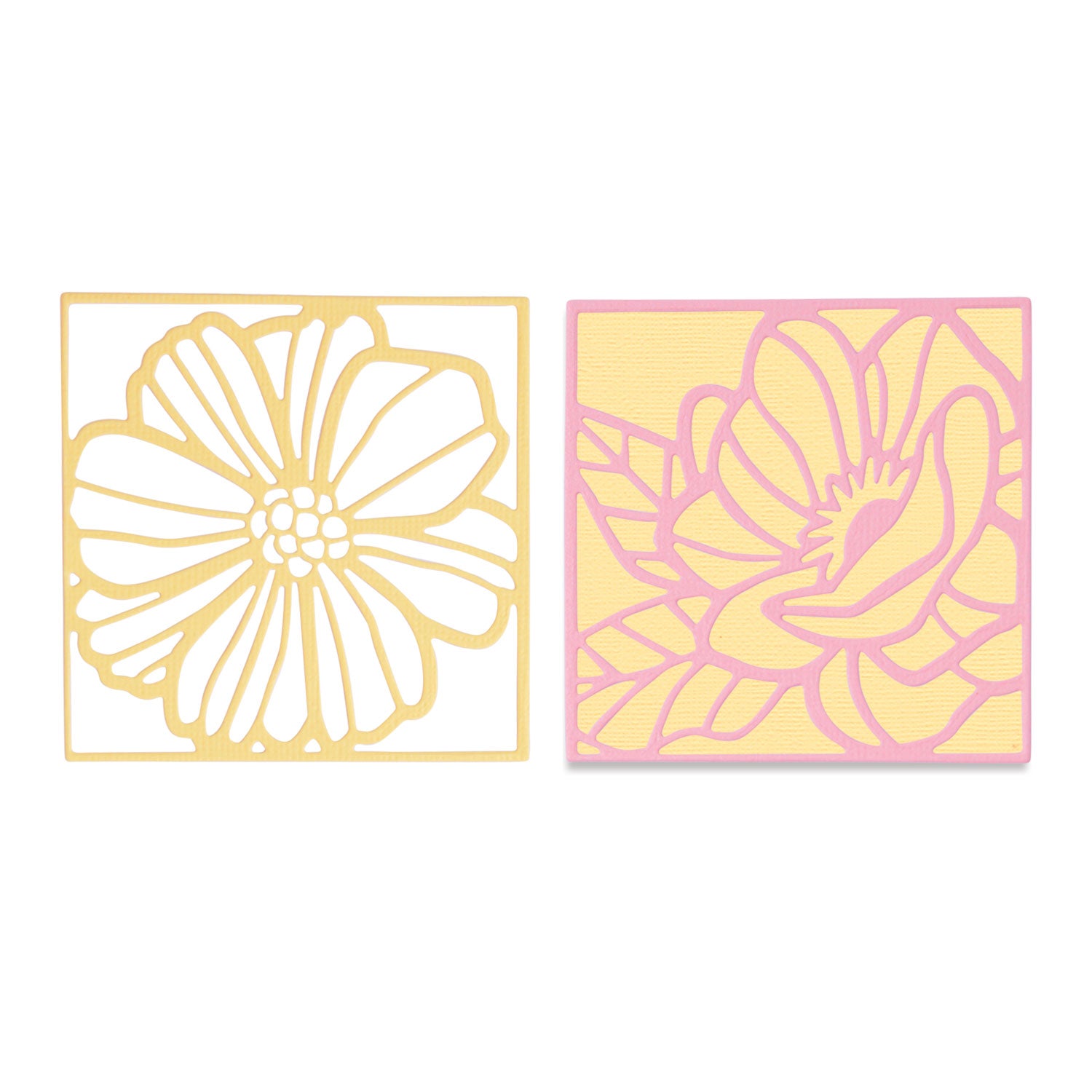 sizzix-thinlits-floral-card-fronts-stanzschablonen-3-tlg-blumen image 1