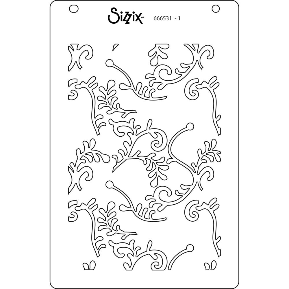 sizzix-layered-stencils-lacey-a6-schablonen-4er-floral image 3