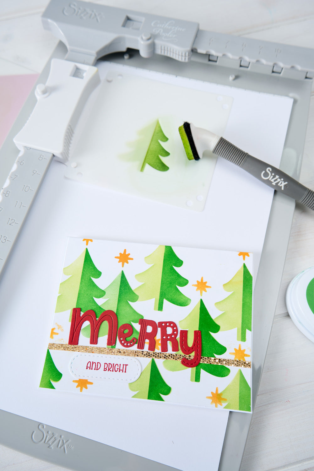 sizzix-layered-stencils-star-on-top-mini-schablonen-2tlg-sterne image 3