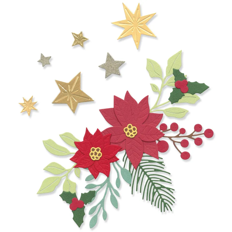 sizzix-thinlits-festive-foliage-stanzschablonen-14tlg-weihnachten image 1