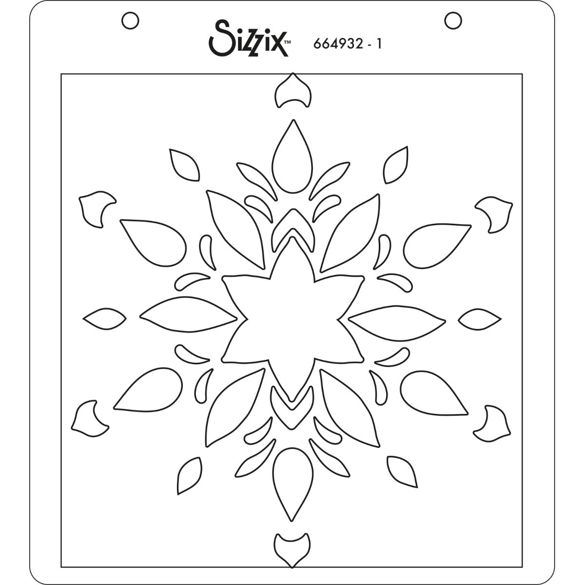 sizzix-layered-stencils-schablonen-snowflake-4er-winter image 3