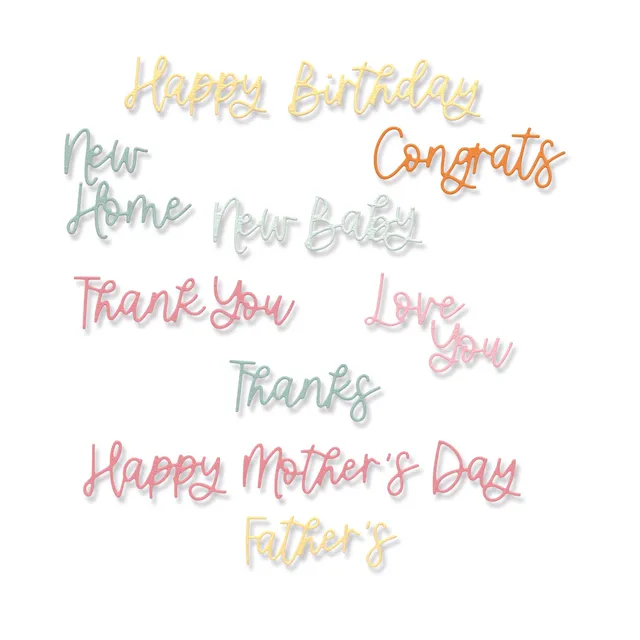 sizzix-thinlits-variety-sentiments-stanzschablonen-14tlg-spruch image 1