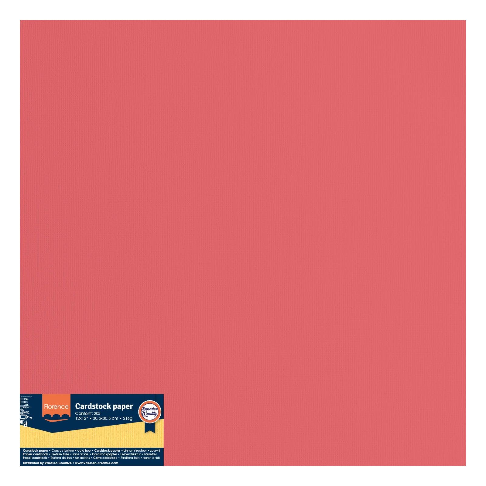 vaessen-florence-cardstock-30-5x30-5-rot-textur-216-g-20-blatt image 6
