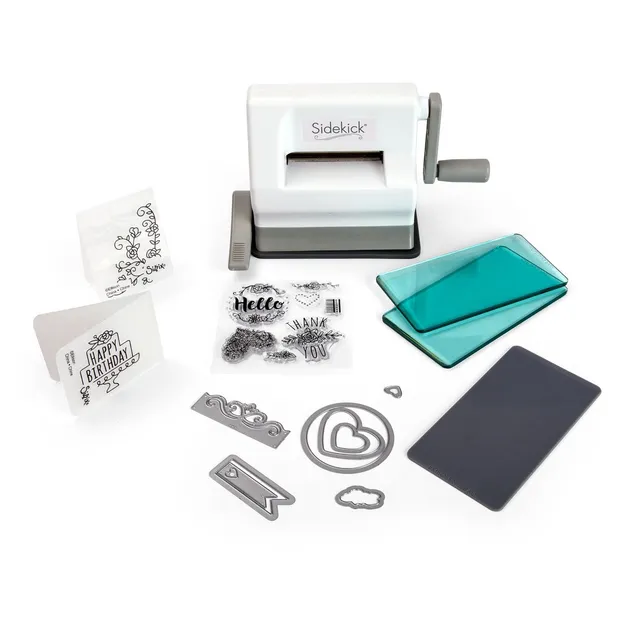 sizzix-sidekick-starter-kit-stanzmaschine-wei-grau-mit-zubeh-r image 1
