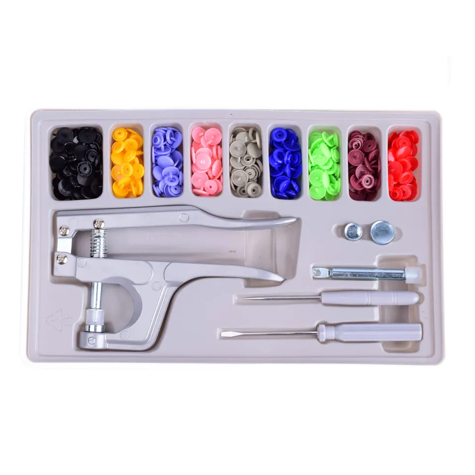 vaessen-cut-easy-druckkn-pfe-bunt-9-farben-set-mit-zange image 1