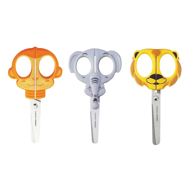 vaessen-creative-cut-easy-kinderscheren-affe-elefant-l-we-3er image 1