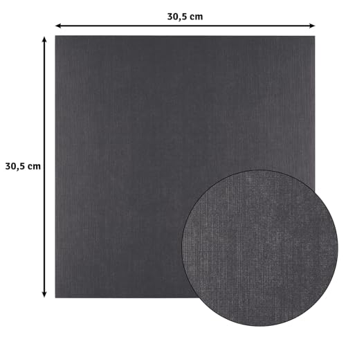 vaessen-creative-florence-tonkarton-leinen-schwarz-10-blatt-250g image 7