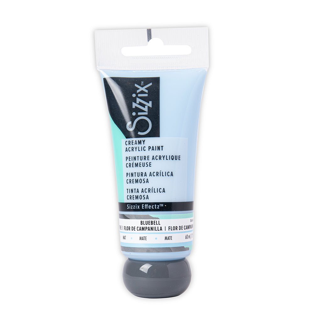 sizzix-effectz-creamy-matte-acrylfarbe-bluebell-60ml-matt-deckend image 1