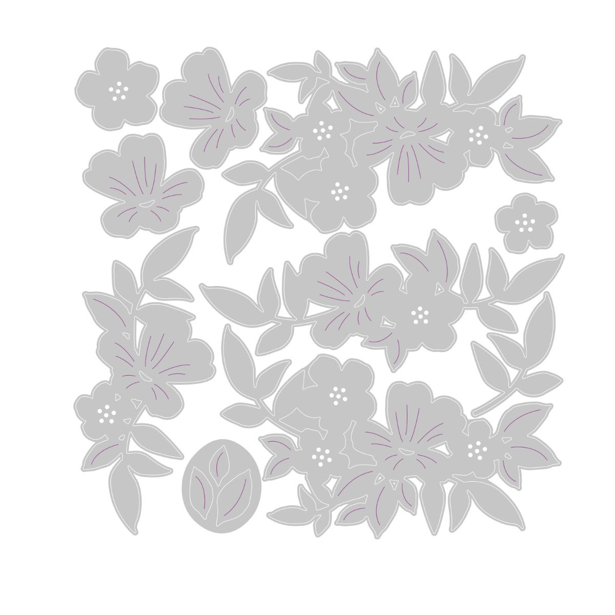 sizzix-thinlits-wild-blossom-corners-stanzschablonen-10-teilig image 2