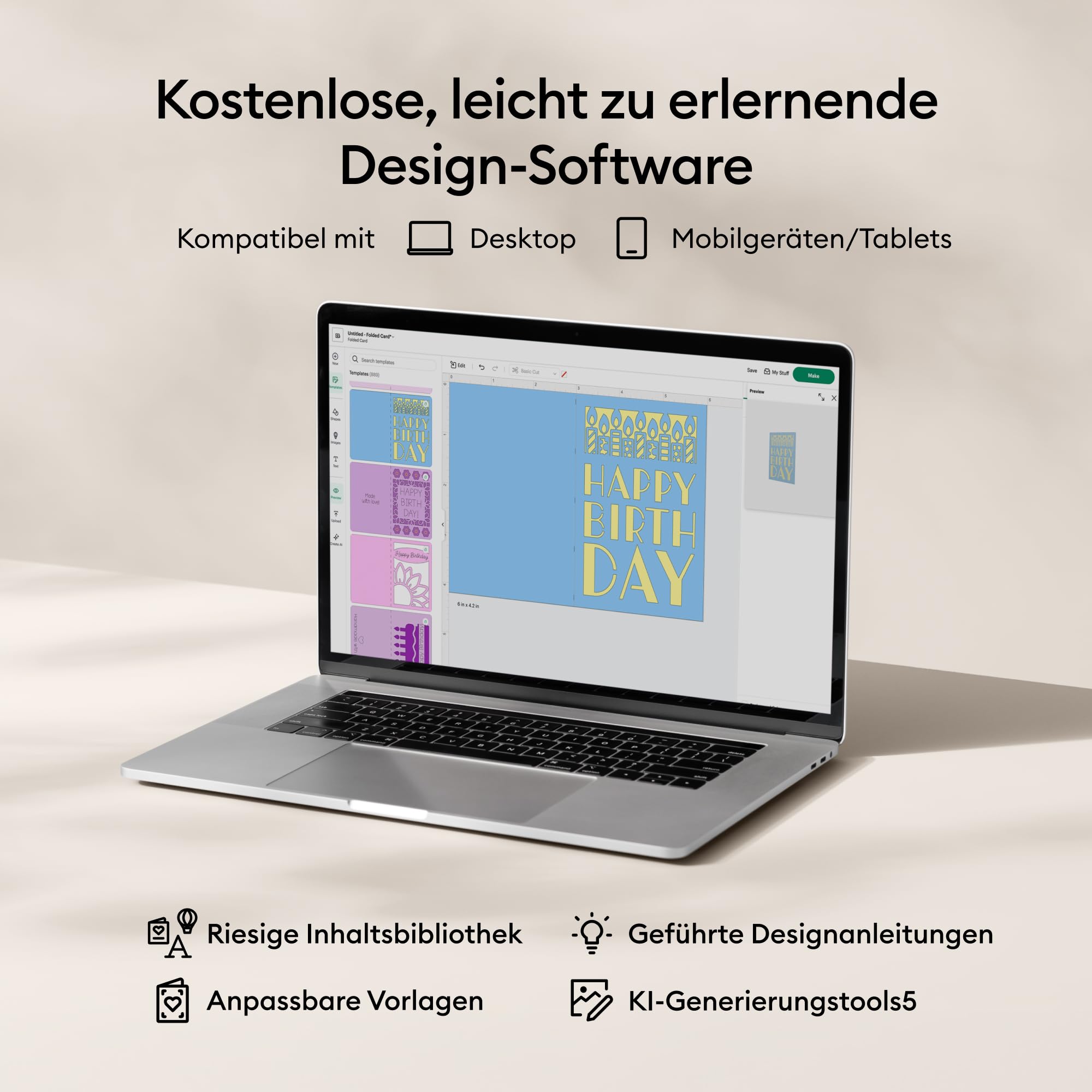 cricut-explore-5-schneidemaschine-deluxe-bundle-taupe-12-zoll image 7