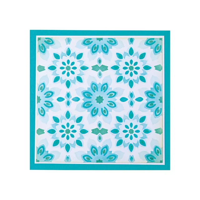 sizzix-layered-stencils-geo-background-schablonen-4-tlg image 1