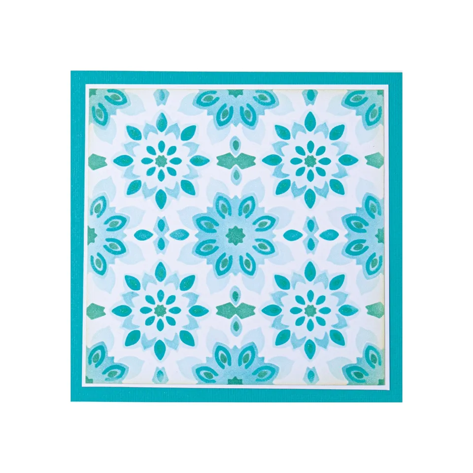 sizzix-layered-stencils-geo-background-schablonen-4-tlg image 1