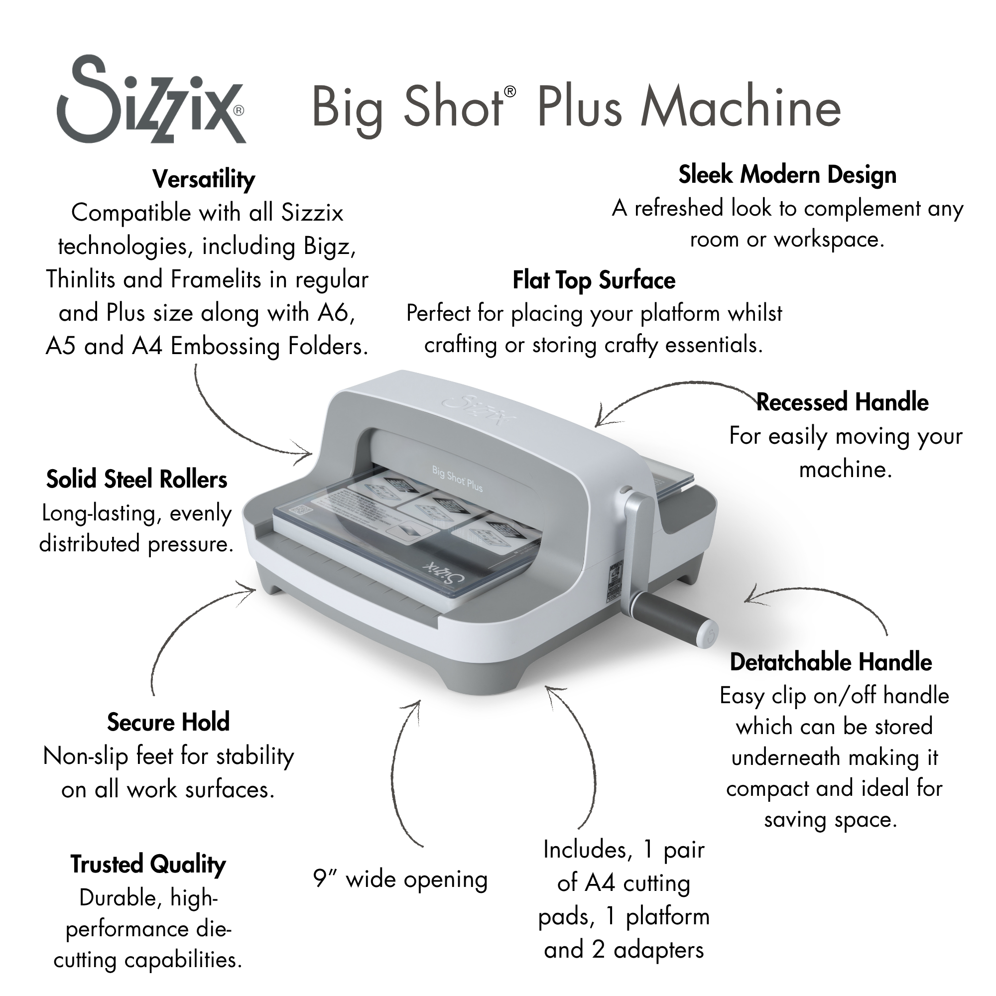 sizzix-big-shot-plus-stanzmaschine-9-zoll-solo-maschine image 3