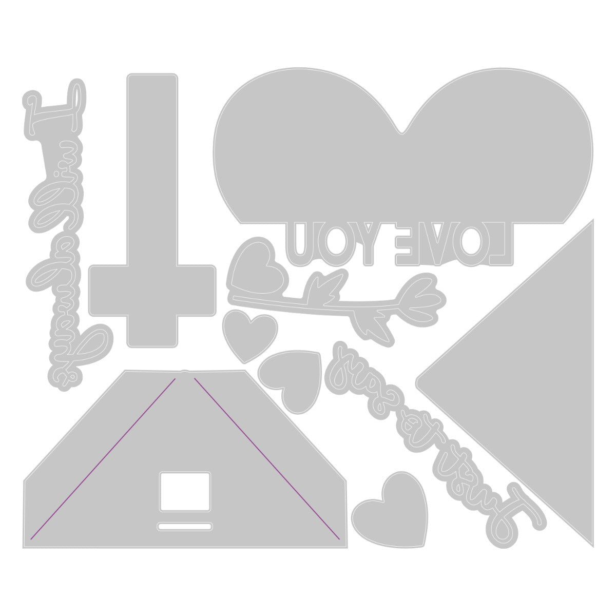 sizzix-thinlits-heart-slider-card-stanzschablone-10tlg-herz image 2