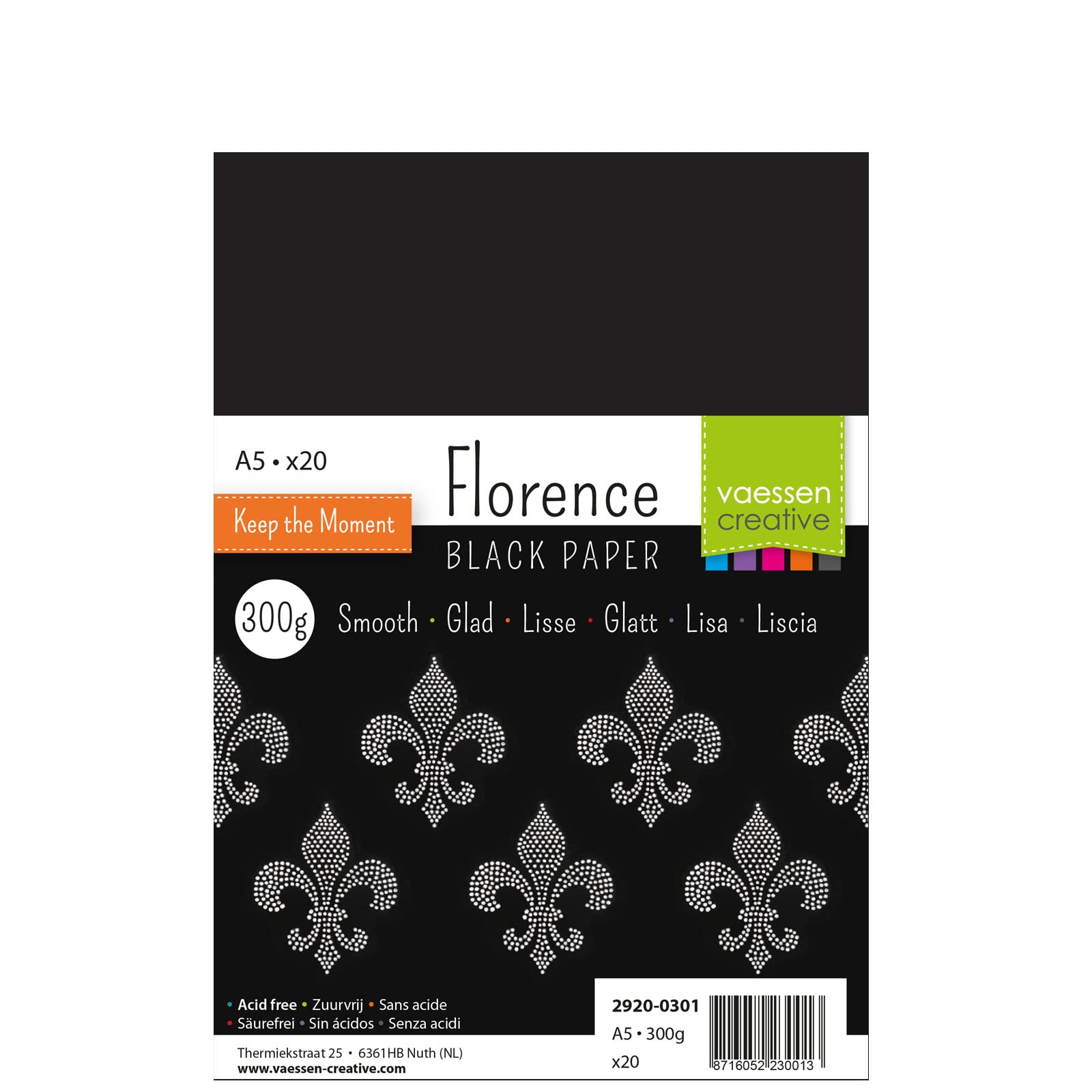 vaessen-creative-florence-tonkarton-schwarz-a6-400-blatt-300-g-glatt image 7
