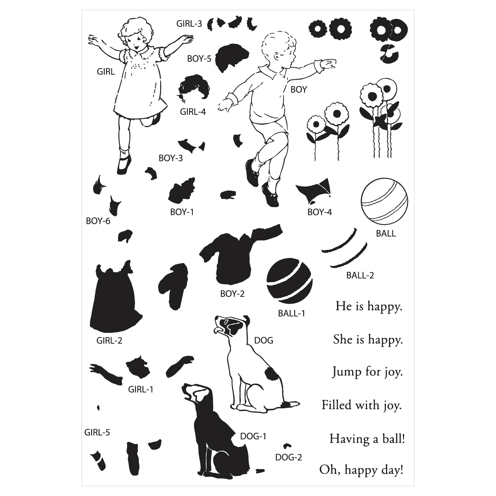 sizzix-framelits-with-stamps-play-time-stempel-stanzen-41-tlg image 3