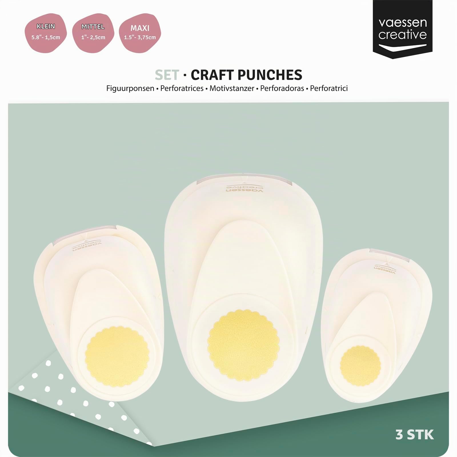 vaessen-creative-cut-easy-stanzer-set-kreis-gezahnt-3-st-ck image 4