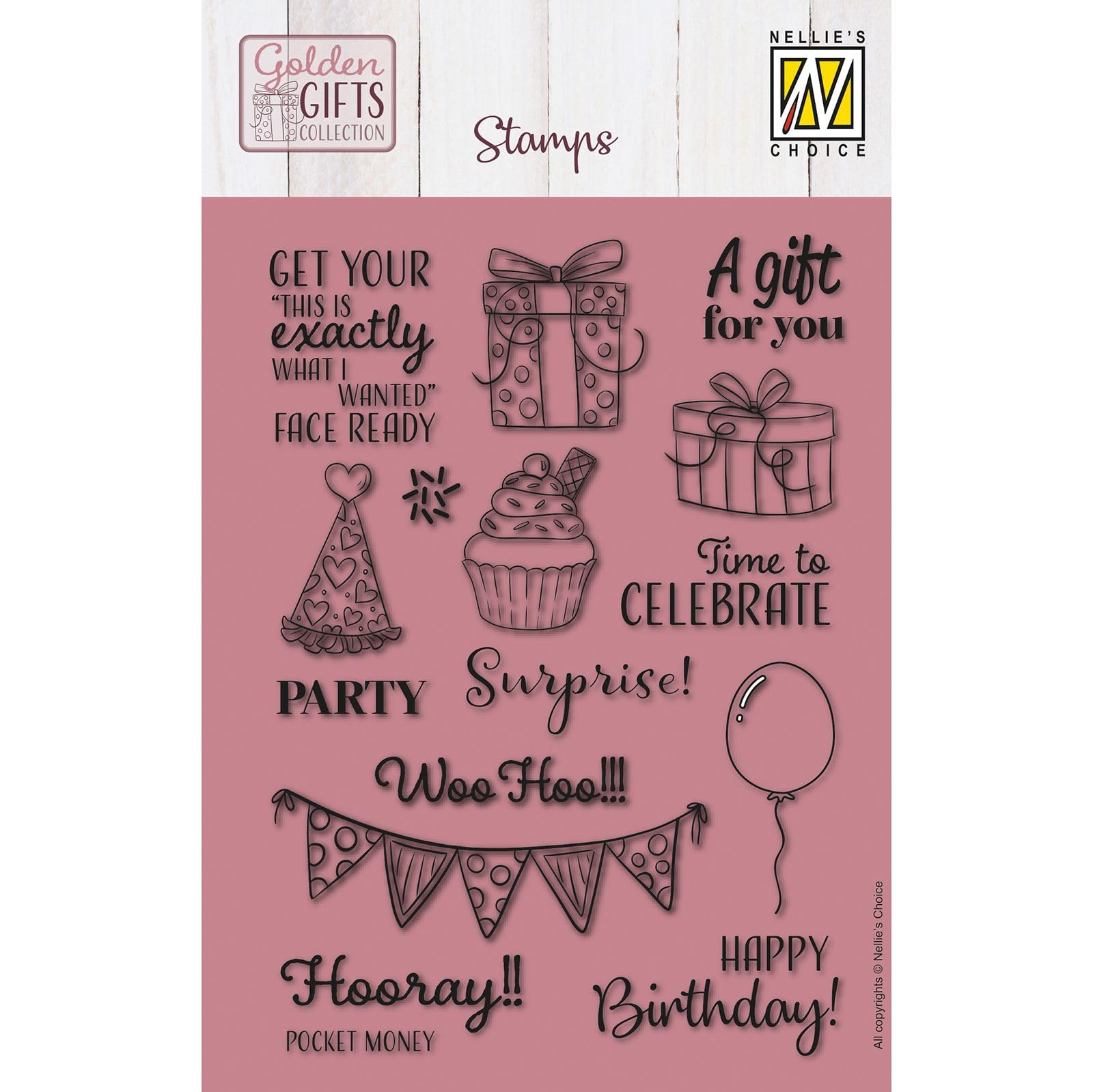 nellie-s-choice-cut-easy-silikonstempel-partymotive-16er-transparent image 1