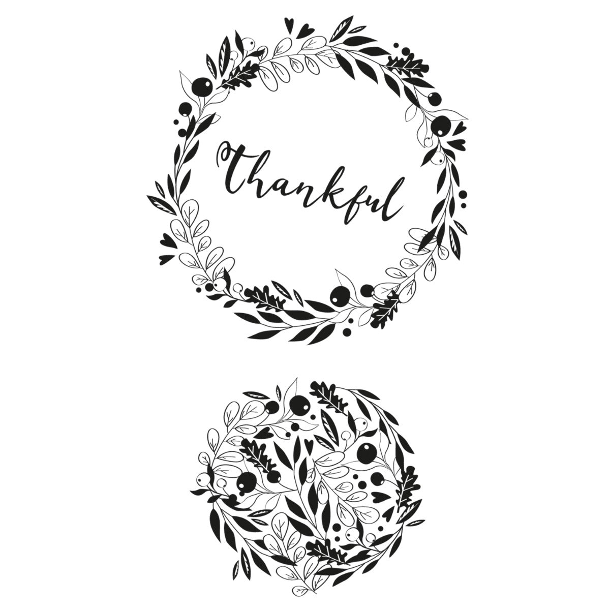 sizzix-clear-stamps-autumn-wreath-stempelset-3-teilig-herbst image 1