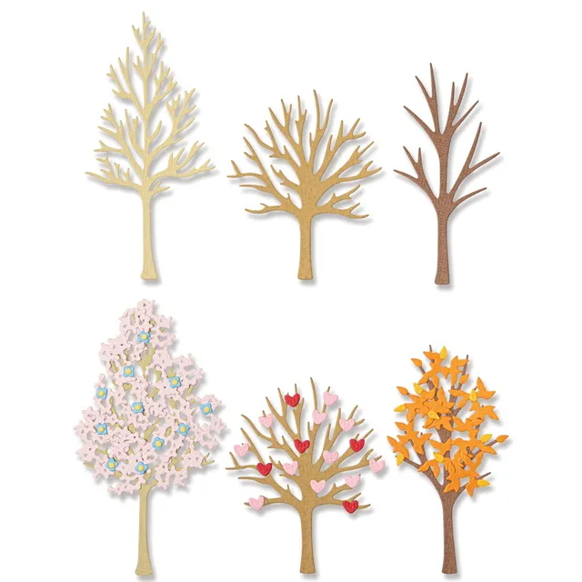 sizzix-thinlits-seasonal-trees-stanzschablonen-b-ume-7-tlg image 1