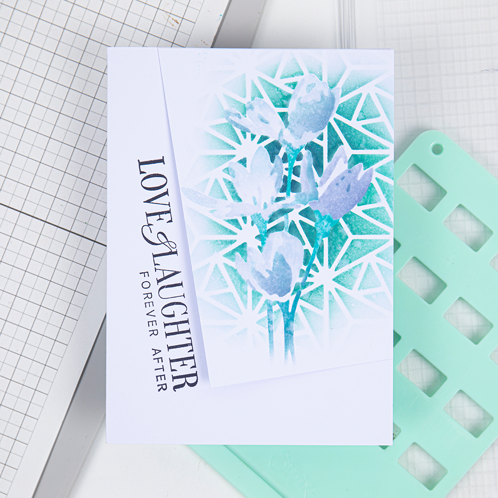 sizzix-layered-stencils-geo-flowers-schablonen-4tlg-blumen image 8