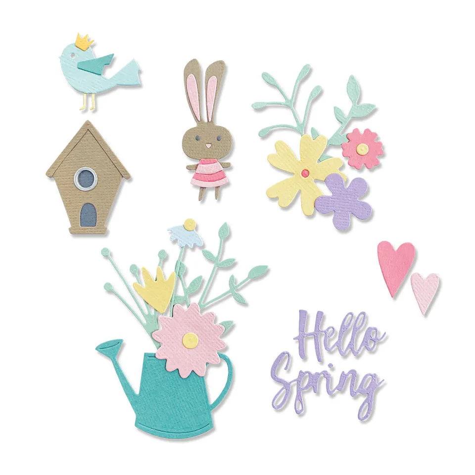 sizzix-thinlits-hello-spring-stanzschablonen-16-teilig-fr-hling image 1